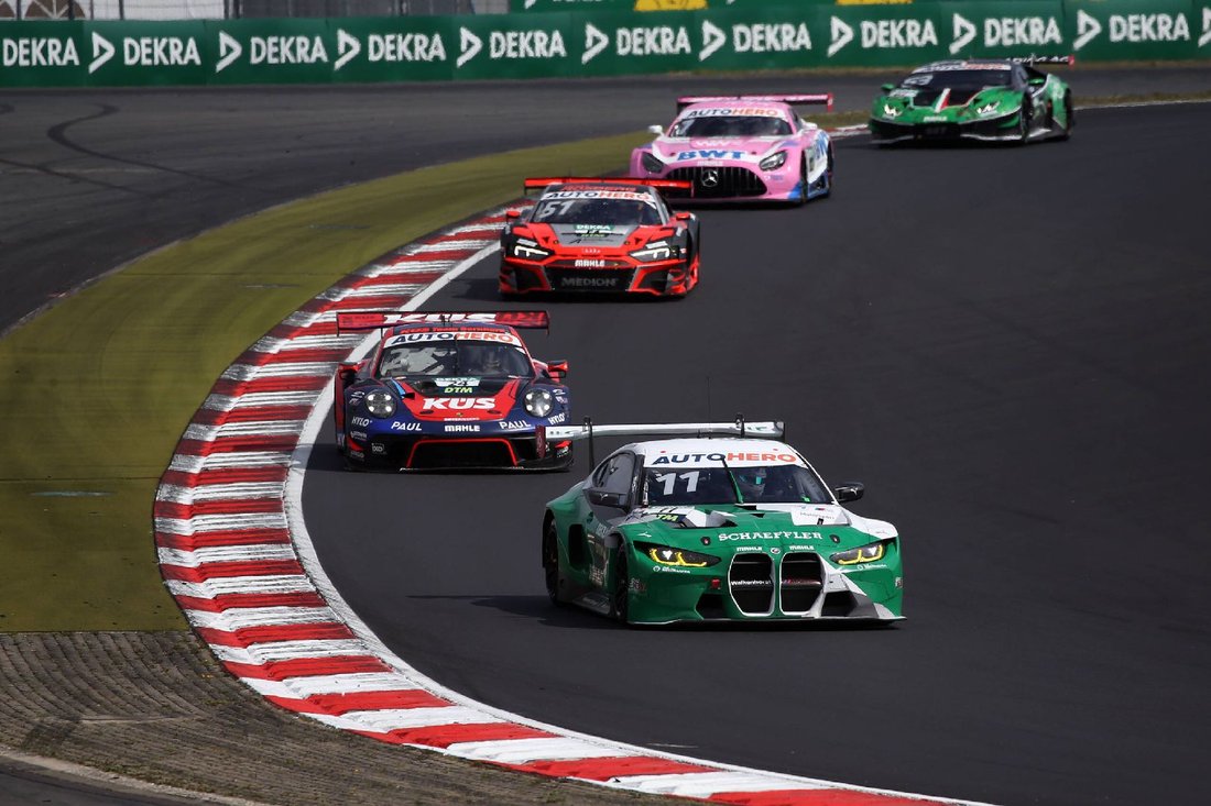 Sheldon van der Linde wins Saturday’s race at the Nürburgring to return to the top of the drivers’ standings.