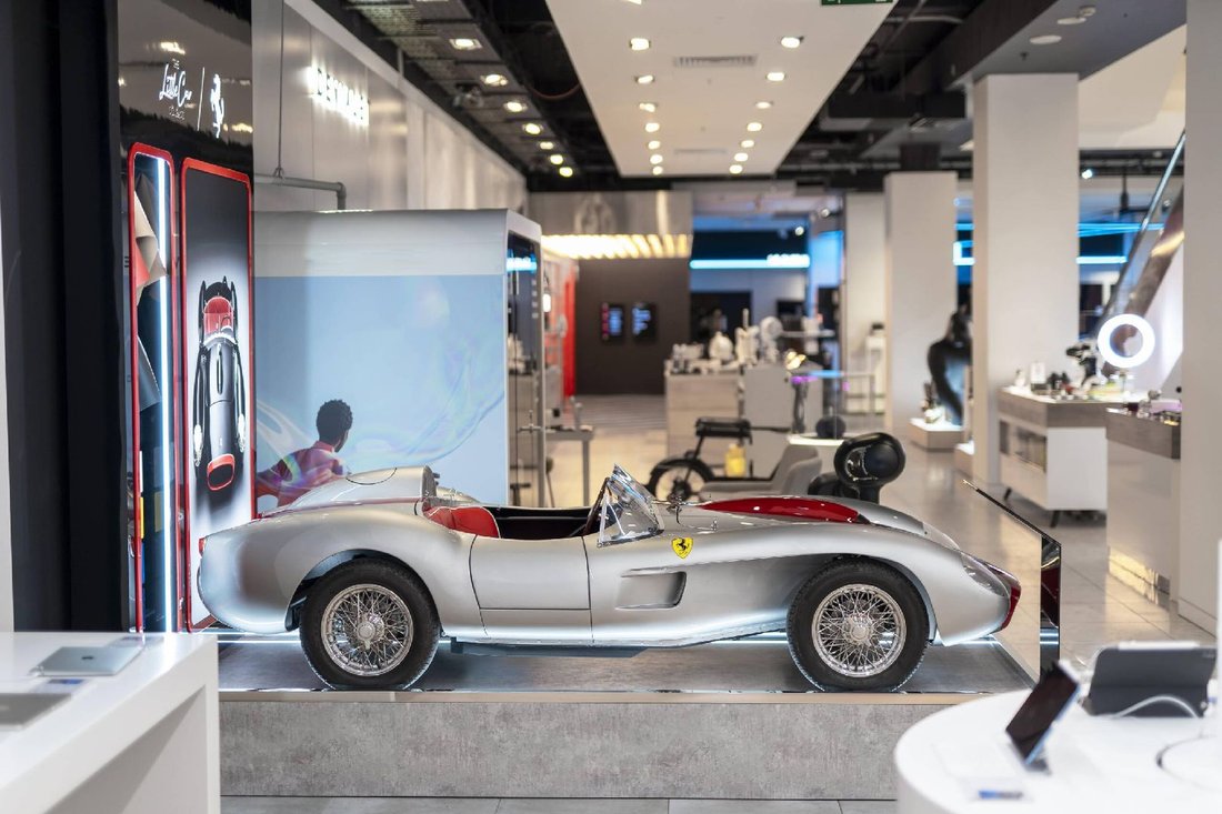 The Ferrari Testa Rossa J is now on sale in Selfridges, redefining luxury shopping